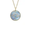 Cancer Sutton Zodiac Gold-Tone Stainless Steel Black Mother-of-Pearl Pendant Necklace