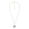 Cancer Sutton Zodiac Gold-Tone Stainless Steel Black Mother-of-Pearl Pendant Necklace