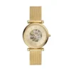 Carlie Automatic Gold-Tone Stainless Steel Mesh Watch