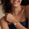 Carlie Three-Hand Gold-Tone Stainless Steel Watch
