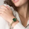 Carlie Three-Hand Gold-Tone Stainless Steel Watch