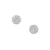 Ellis Disc Silver-Tone Stainless Steel Stud Earrings