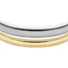 Ellis Domed Collection Two-Tone Stainless Steel Cuff Bracelet