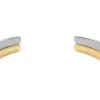 Ellis Domed Collection Two-Tone Stainless Steel Cuff Bracelet