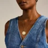 Ellis Gold-Tone Stainless Steel Pendant Necklace