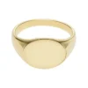 Ellis Gold-Tone Stainless Steel Signet Ring