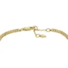 Ellis Pavé Glitz Gold-Tone Brass Tennis Chain Bracelet