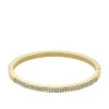 Ellis Pavé Glitz Gold-Tone Stainless Steel Bangle Bracelet