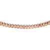 Ellis Pavé Glitz Rose Gold-Tone Brass Tennis Chain Bracelet