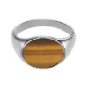 Ellis Signet Collection Brown Tiger’s Eye Signet Ring