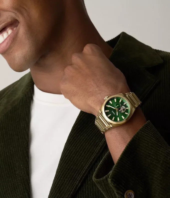 Everett Automatic Gold-Tone Stainless Steel Watch Everett Automatic Gold-Tone Stainless Steel Watch