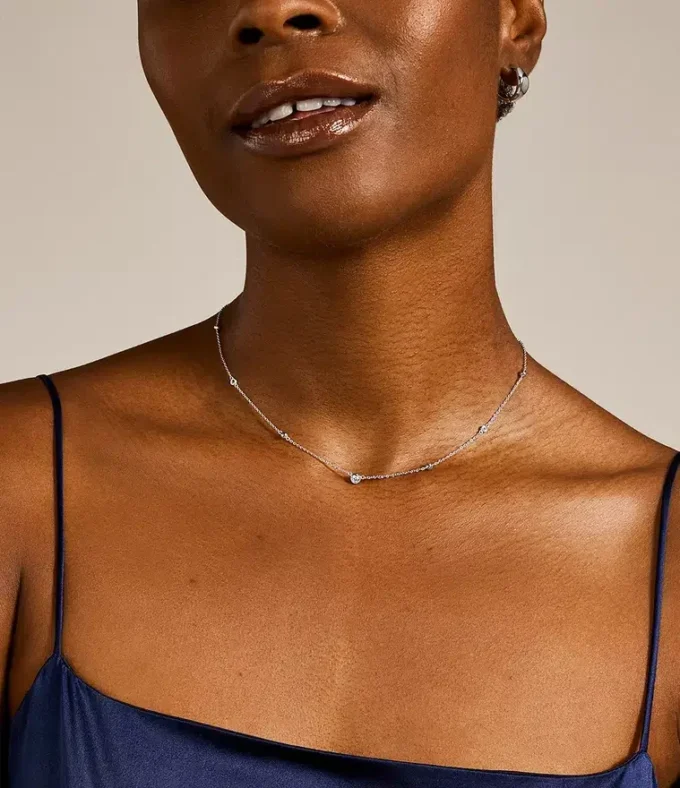 Glitz Sterling Silver Necklace Box Set