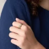 Heritage D-Link Glitz Two-Tone Stainless Steel Band Ring