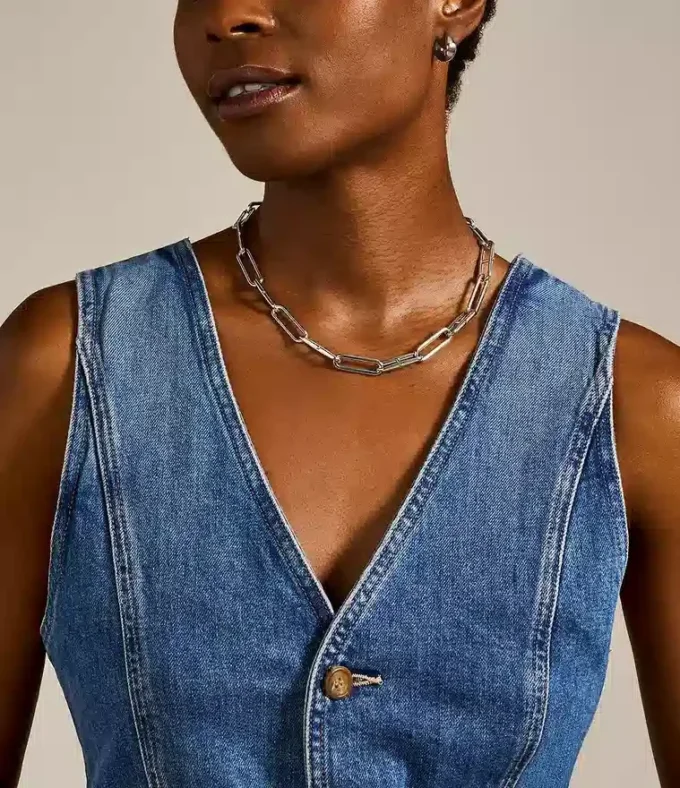 Heritage D-Link Stainless Steel Chain Necklace Heritage D-Link Stainless Steel Chain Necklace