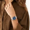 His and Hers Multifunction Two-Tone Stainless Steel Watch Set