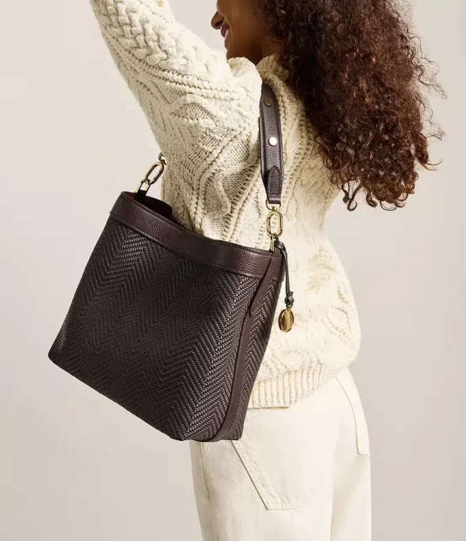Jessie Woven Bucket Shoulder Bag Jessie Woven Bucket Shoulder Bag