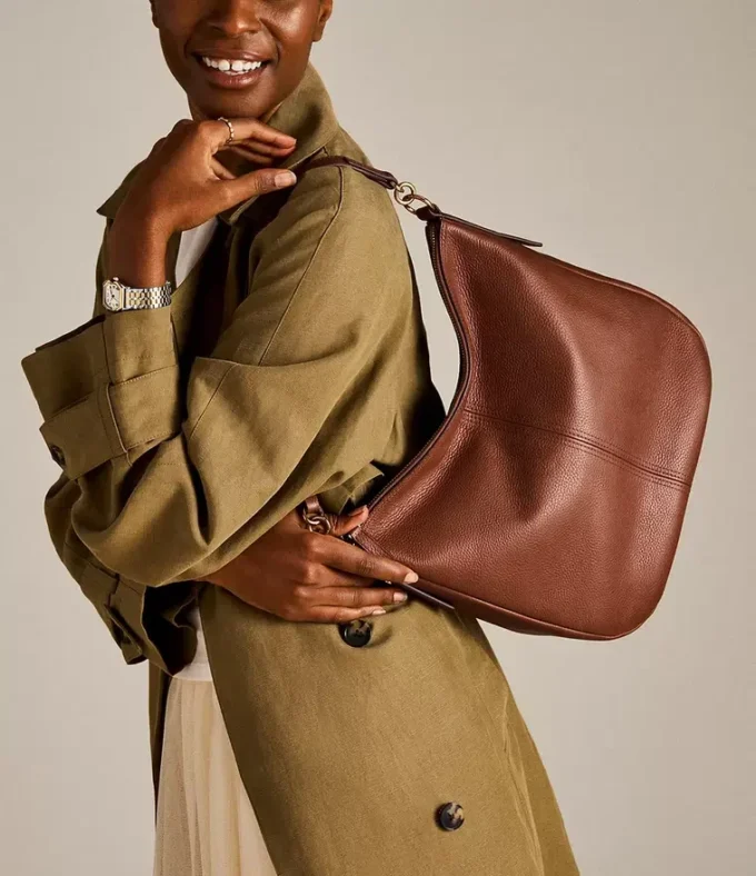 Jolie Leather Hobo Bag