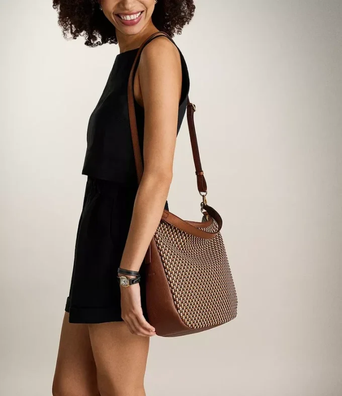 Jolie Leather Hobo Bag