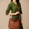 Jolie Leather Hobo Bag