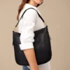 Jolie Leather Hobo Bag