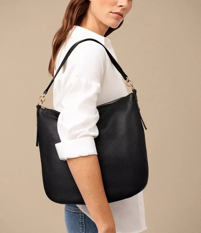 Jolie Leather Hobo Bag