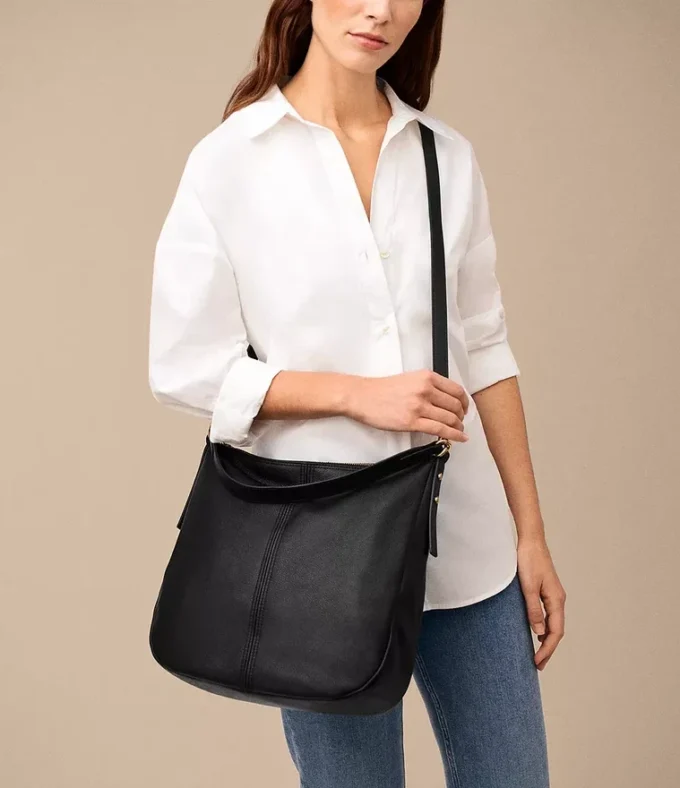 Jolie Leather Hobo Bag