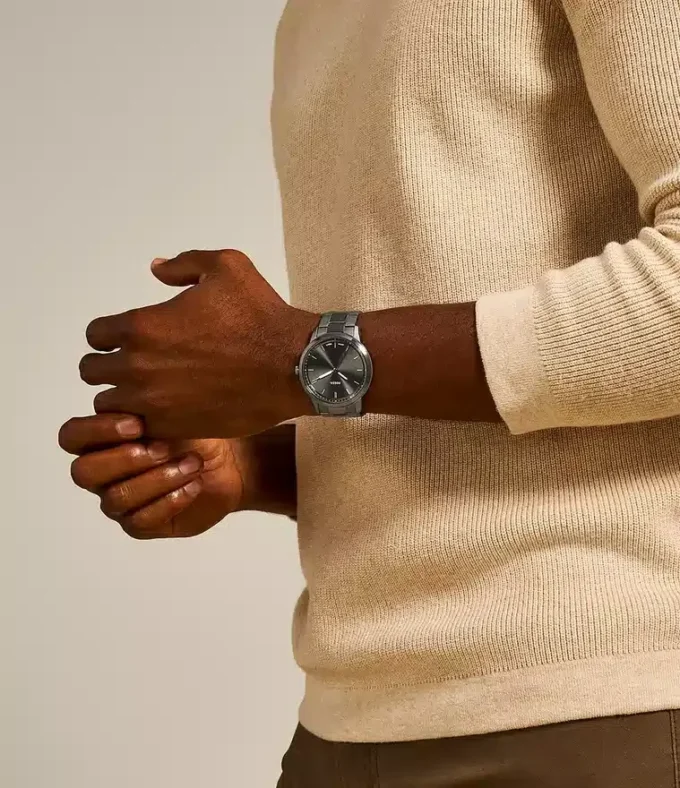 Minimalist Three-Hand Smoke Stainless Steel Watch Minimalist Three-Hand Smoke Stainless Steel Watch