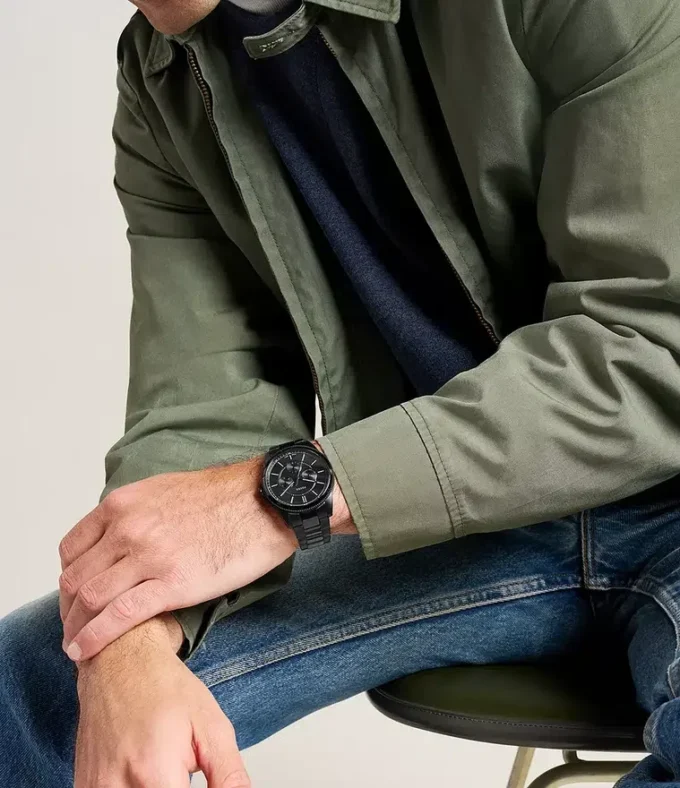 Pearson Multifunction Black Stainless Steel Watch