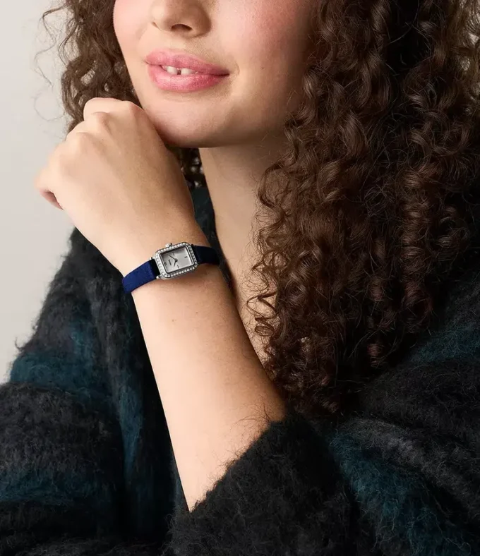 Raquel Mini Two-Hand Blue Velvet Watch Raquel Mini Two-Hand Blue Velvet Watch