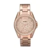 Riley Multifunction Rose Gold-Tone Stainless Steel Watch