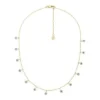 Sutton Evil Eye Brass Chain Necklace