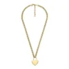 Sutton Gold-Tone Stainless Steel Heart Necklace