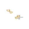 Sutton Heartbeat Gold-Tone Brass Stud Earrings