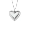Sutton Legacy Heart Stainless Steel Rotating Pendant Necklace